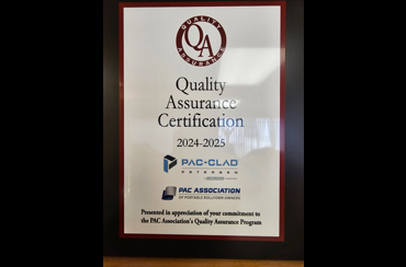 PAC-BLAD - Quality Assurance Certificaiton